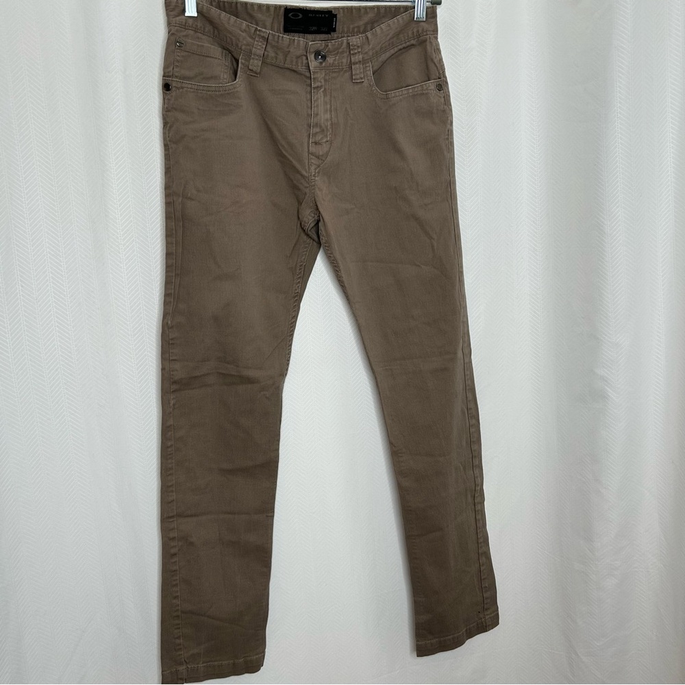 Oakley tan men’s slim fit pants jeans